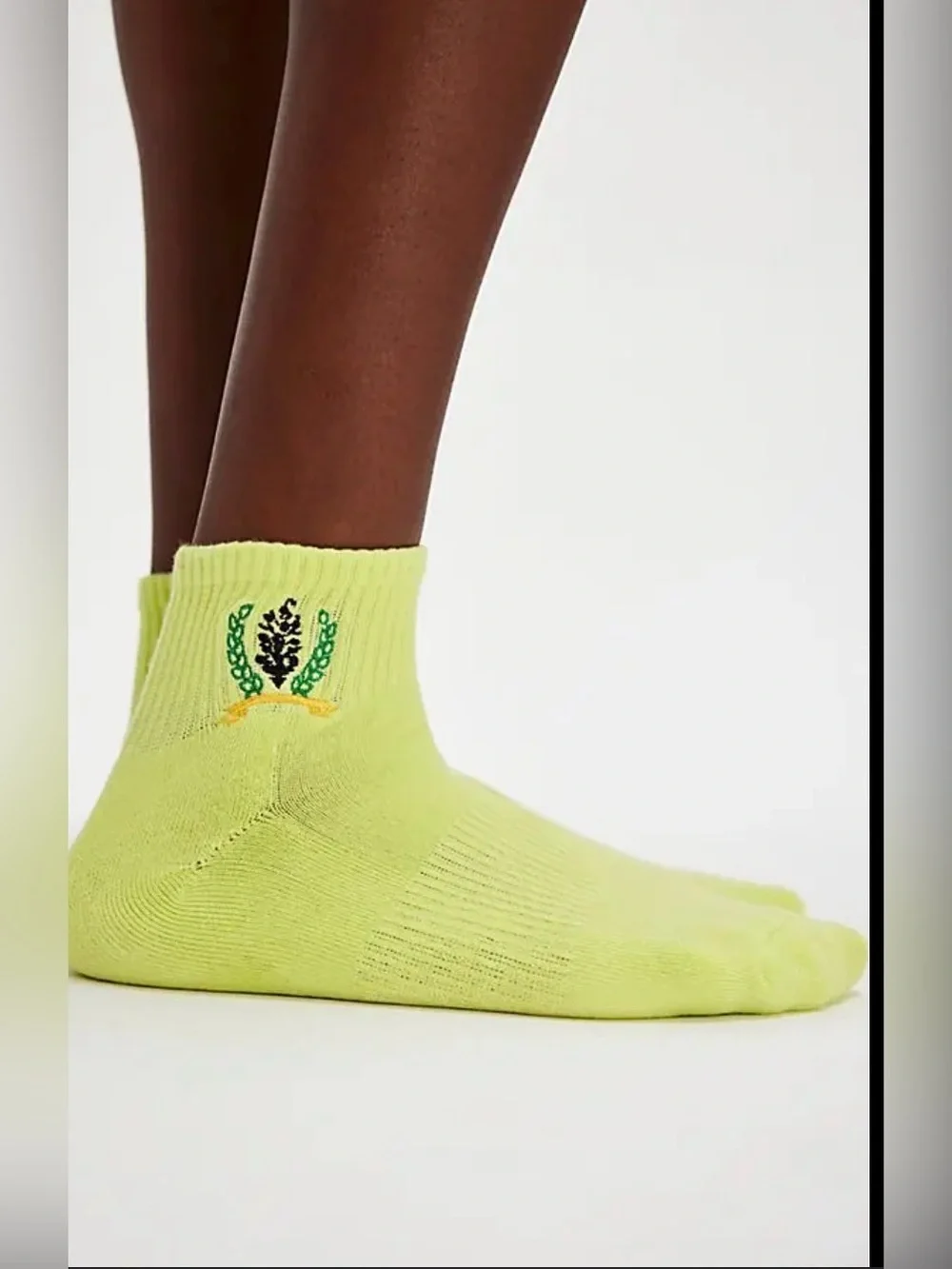 NWT Free People FP Movement Crest Butti Socks Lime